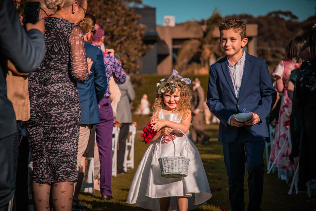 the flower girl and the page boy